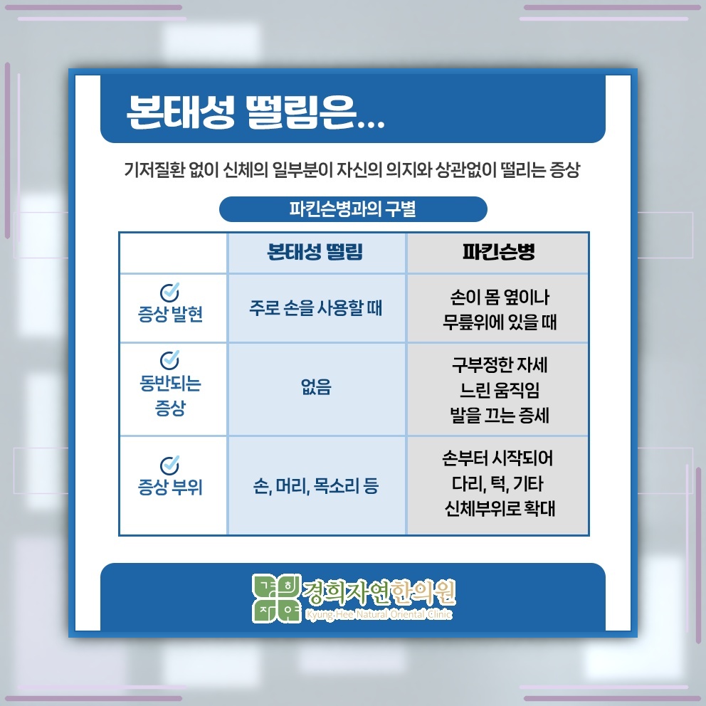 손떨림으로 자신감이 위축될 때, 본태성떨림의 증상과 원인